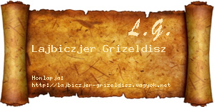 Lajbiczjer Grizeldisz névjegykártya